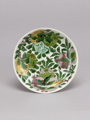 Dish with Two Kinds of Fruit; Kangxi Reign Mark Image