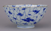 Bowl with Ice and Plum Blossoms in Underglaze Blue (Eiraku Zengoro Ceramic Ware from the Konoike Family) Image