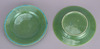 Dishes with Pines and Arabesques in Green Cochin-China Glaze (Eiraku Zengoro Ceramic Ware from the Konoike Family) Image