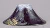 Sake Cup in the Shape of Mount Fuji in Purple Cochin-China Glaze and Gold Paint (Eiraku Zengoro Ceramic Ware from the Konoike Family) Image