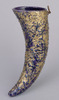 Horn-shape Vase in Purple Cochin-China Glaze and Gold Paint (Eiraku Zengoro Ceramic Ware from the Konoike Family) Image