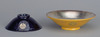 Sake Cup with Pine Crests in Purple Cochin-China Glaze and Pressed Gold Leaf (Eiraku Zengoro Ceramic Ware from the Konoike Family) Image