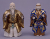 Figurines Performing the Noh Play "Takasago" in Polychrome Overglaze Enamels (Eiraku Zengoro Ceramic Ware from the Konoike Family) Image