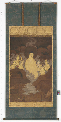 Amida (Amitabha) Coming over the Mountain Image