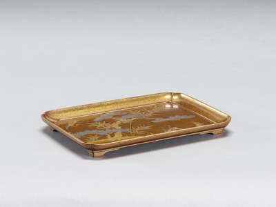 Tray with Utopian Scene of Mount Penglai Image