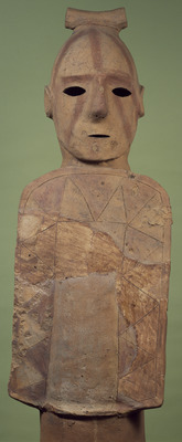 Haniwa, Shield Held by a Man Image