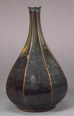 Bottle with Amber Glaze Image