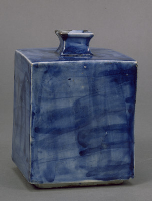 Square Bottle with Azure Glaze Image