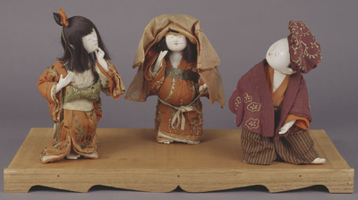 Children Performing the Kyogen Play "Oketori"; Gosho Dolls Image