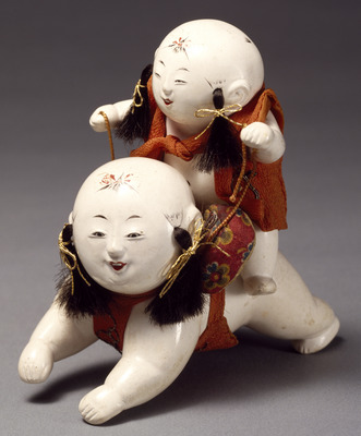 Boys Playing Horse; Gosho Dolls Image