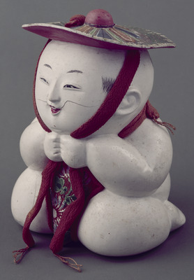 Boy Wearing Chinese Hat; Gosho Doll Image