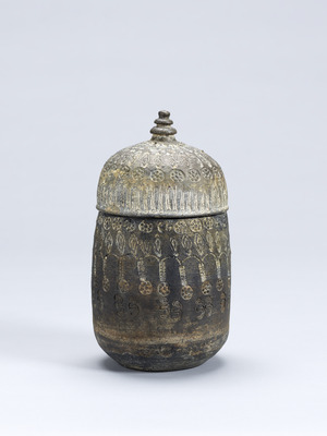 Cinerary Urn, Stoneware with stamped decoration Image