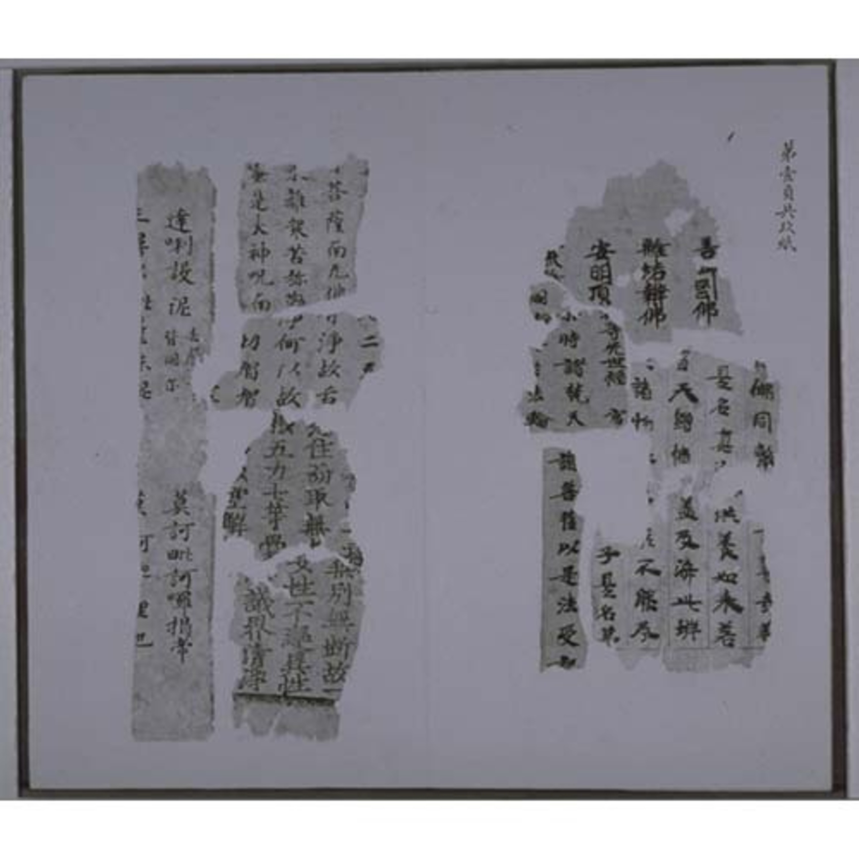 六朝以来漢蕃残字冊 画像