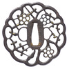 Tsuba (Sword Guard) with Plum Tree in Openwork Attributed to Kyo-Shoami Image