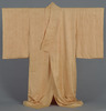 Hitoe (Unlined Kimono) with Lozenges on Salmon Pink Kata-aya Twill Ground (Sacred Treasure from Asuka Shrine) Image