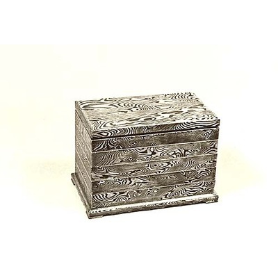 Tiered Box with Wood Grain Image