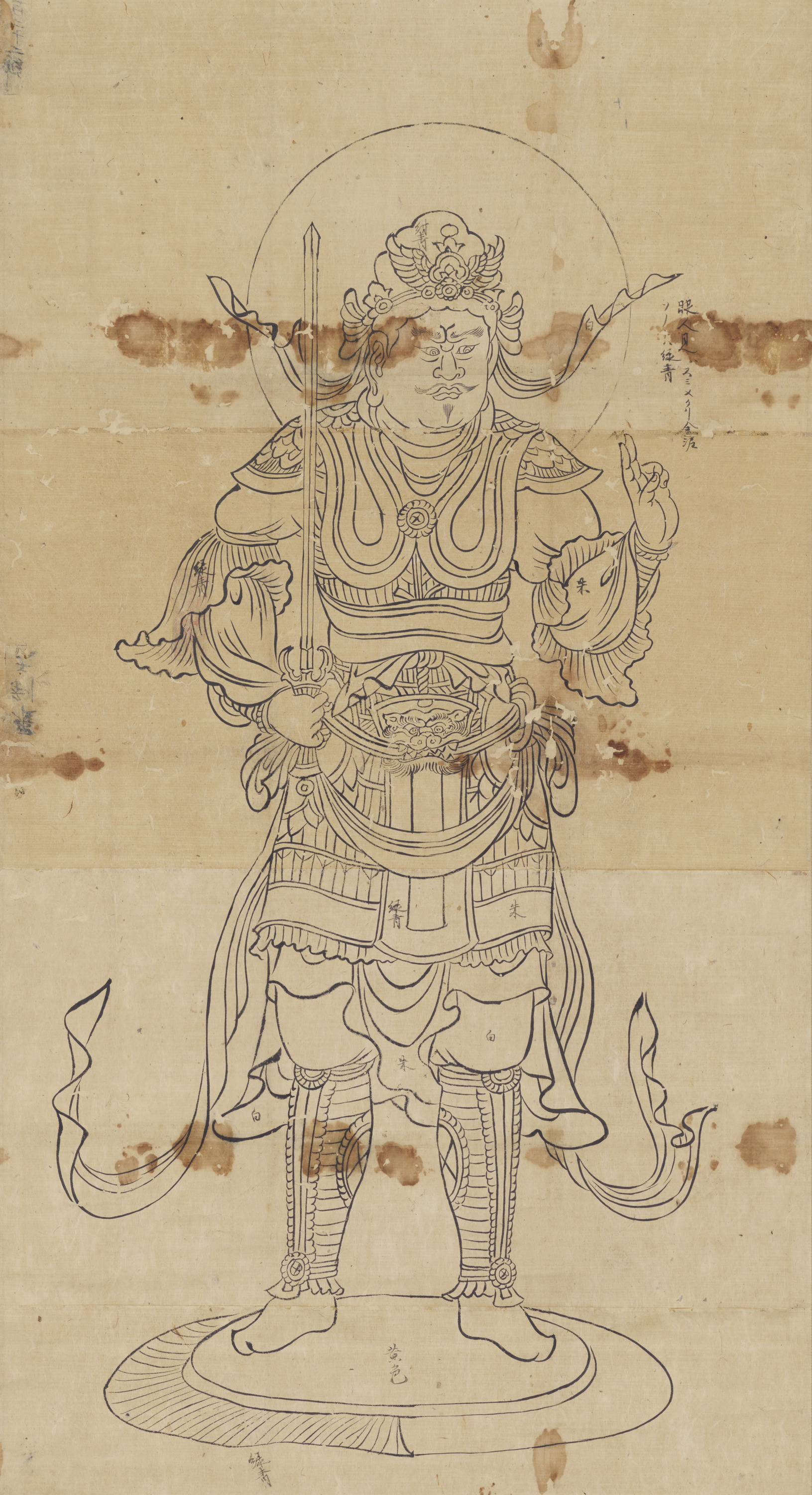 十二天羅刹天図像　珍海様 画像