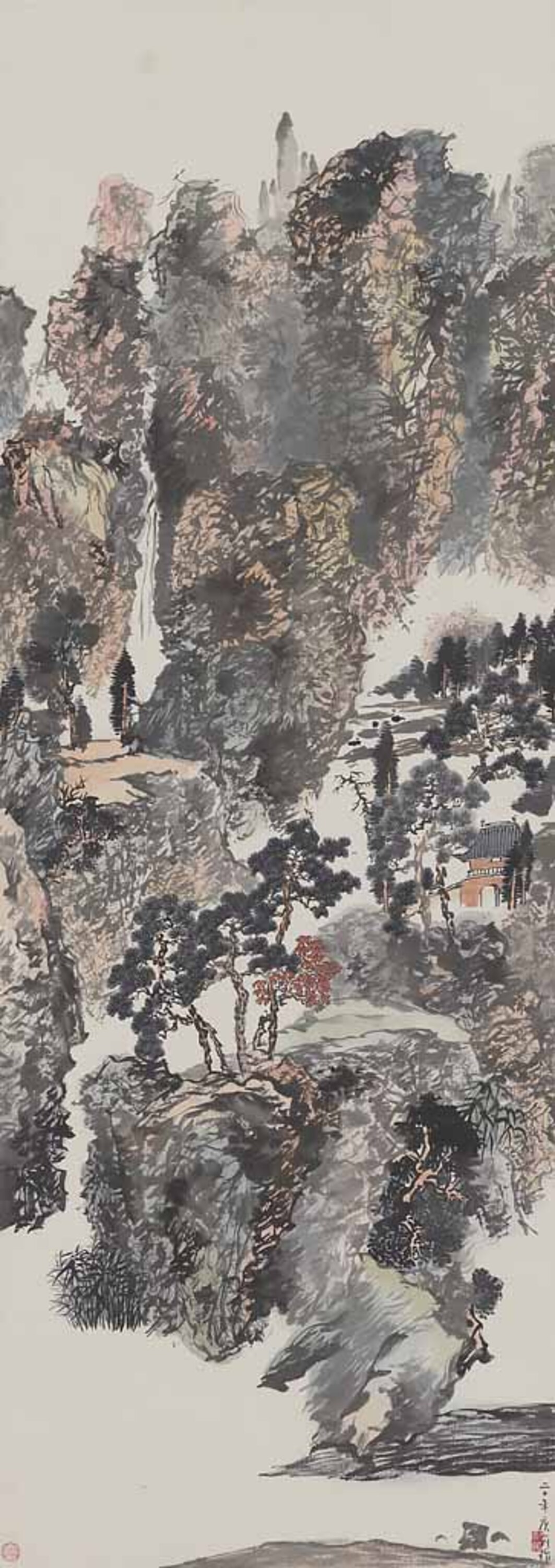 秋山蕭寺図 画像