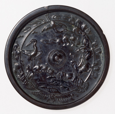 Mirror with Horai (Penglai) Motif Image