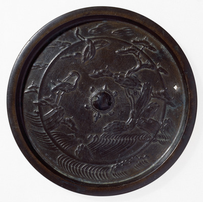 Mirror with Horai (Penglai) Motif Image