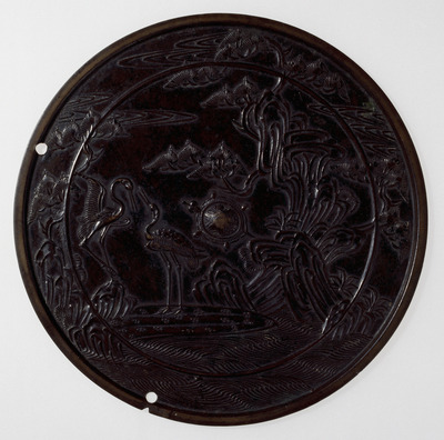 Mirror with Horai (Penglai) Motif Image