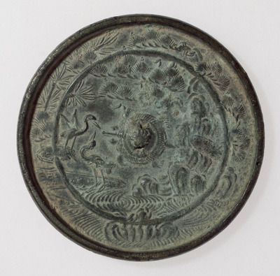 Mirror with Horai (Penglai) Motif Image