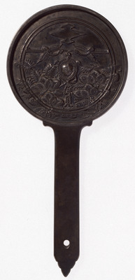 Hand Mirror with Horai (Penglai) Motif Image