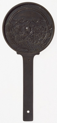 Hand Mirror with Horai (Penglai) Motif Image