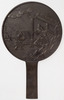 Hand Mirror with Courtier and Pavilion Image