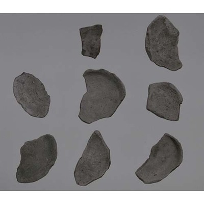 Fragments of Haji Cups Excavated from the Nishinoda Sutra Mound Image