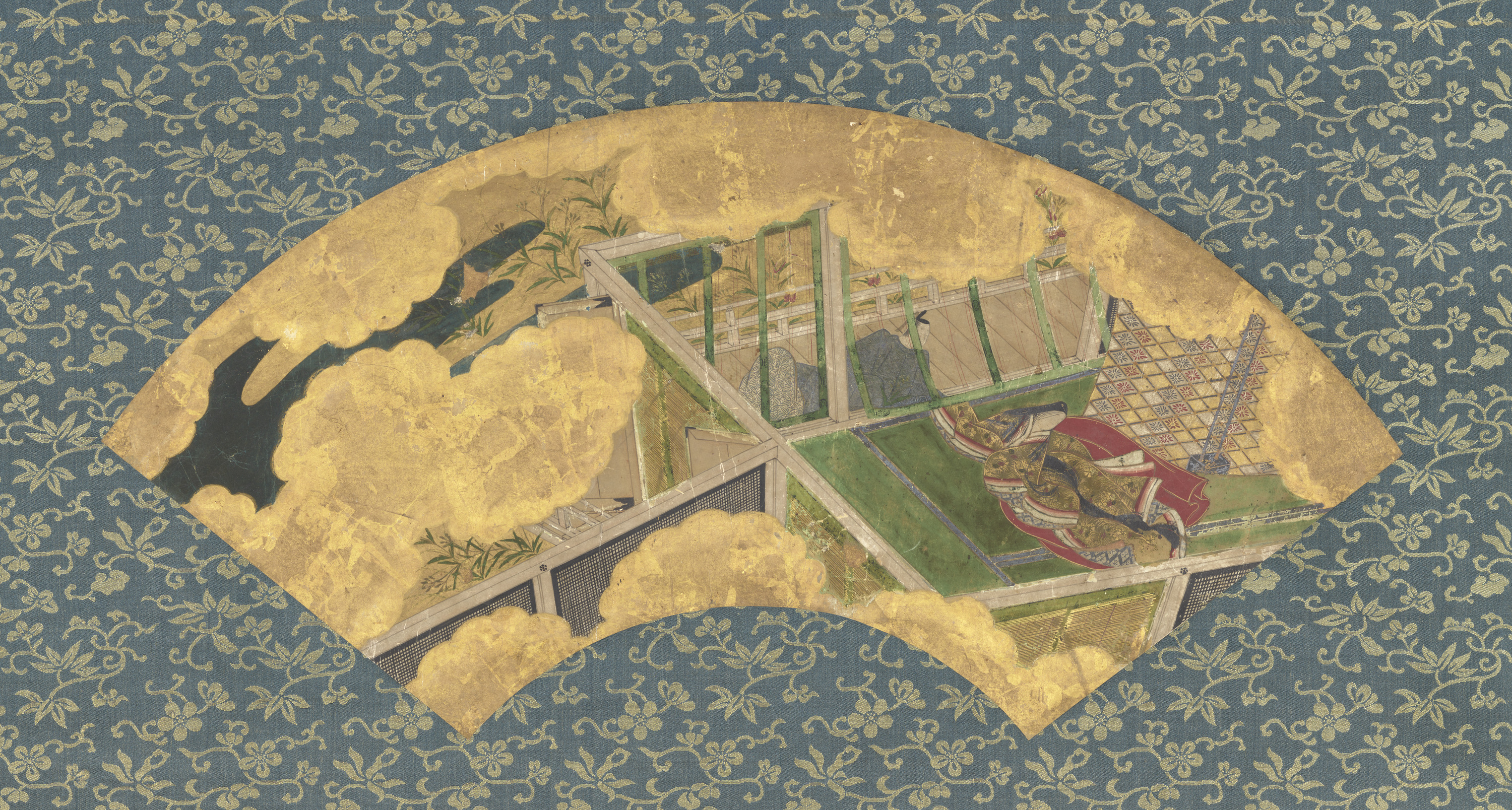 源氏物語図扇面 Image