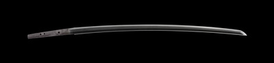 Long Sword (Tachi) with Black-lacquered Scabbard, Signed "Unsho Image