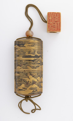 Inro with Landscape in Makie Image