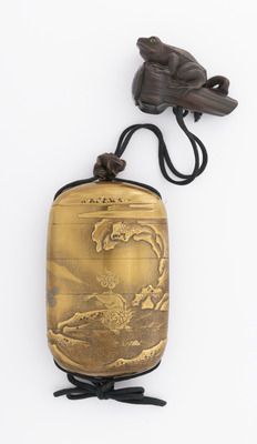 Inro with Chinese Lion-Dog in Makie Image