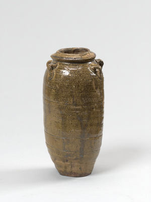 褐釉四耳壺 画像