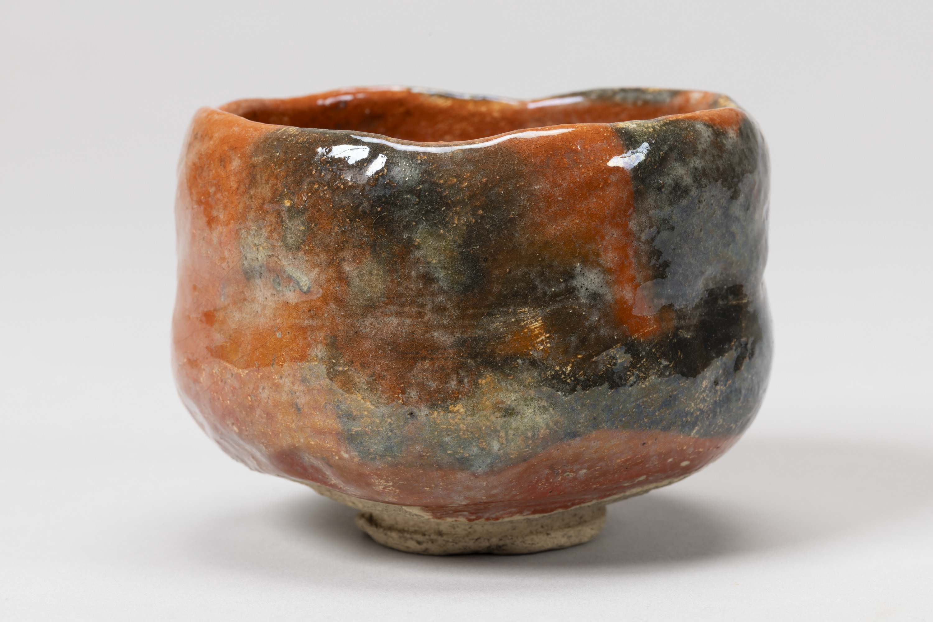 赤楽茶碗　銘夕霧 画像