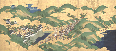 合戦図屏風 画像