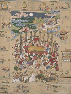 釈迦八相涅槃図 画像