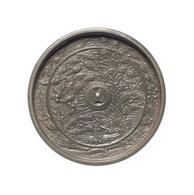 州浜秋草双鳥鏡 画像