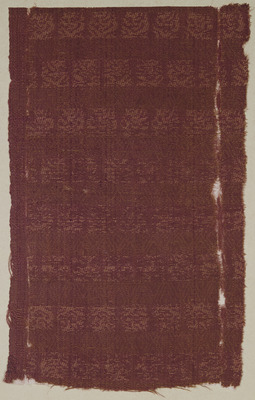 Kinran (Gold Brocade) Cloth with Square Dragons on Manji-Lozenge Ground Image