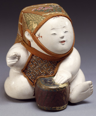 Boy Playing Drum; Gosho Doll Image