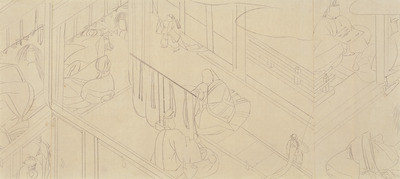 Copy of an Underdrawing for the Menashikyo ("Eyeless" Sutra) Image