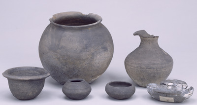 Vessels Excavated at the Foot of Mount Laotie in Lushun, Liaodong (present-day Liaoning) Province, People's Republic of China Image