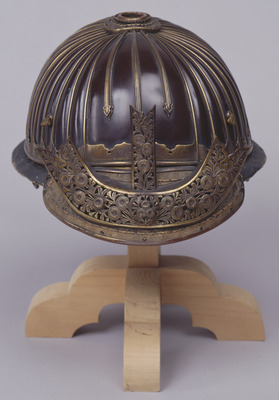 Black-lacquered Akoda Helmet Image