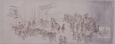 Underdrawing of Scenes from the Battle of Fushimi Toba in the First Year of Meiji (1868) Image