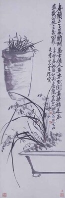 蘭花図 画像
